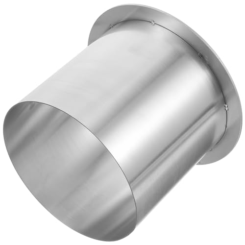 Image of STOBAZA 4.92 Inch Stainless Steel Drop-in Trash Chute Grommet Round Built-in Countertop Garbage Trough Kitchen Waste Disposal Insert Space-Saving