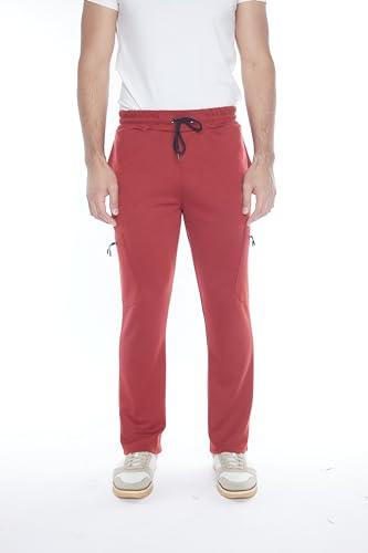 Mens Sweatpants 3-Pack Tech Fleece Cargo Active Athletic Pants with Cargo Zipper Pockets and Drawstring. Sizes: XS to 3XL.3