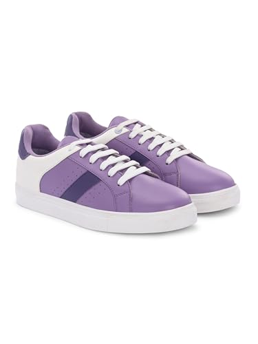 Image of Centrino Women's Casual Shoes | Colorblock Sneakers with Ultra Soft Cushion Lace-Up Shoes All-Day Comfort | Trendy & Lightweight Design | Low Top Flat Sole (7604)