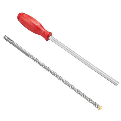 ColumPRO Procourse Hole Clearing Tool with 12 mm x 300 mm SDS Masonry Drill Bit for Damp Proofing Dry Rod Installation.