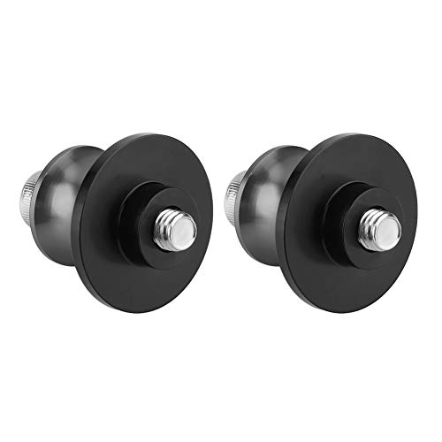 Akozon Montageständer Motorrad Bobbins, 2 Stücke 6mm Motorrad Ständeraufnahme CNC Aluminiumlegierung Hinterradständer Drehhilfe Schwinge Spool Sliders Ständer Schwinge Spulen (Titan)