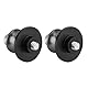 Akozon Montageständer Motorrad Bobbins, 2 Stücke 6mm Motorrad Ständeraufnahme CNC Aluminiumlegierung Hinterradständer Drehhilfe Schwinge Spool Sliders Ständer Schwinge Spulen (Titan)