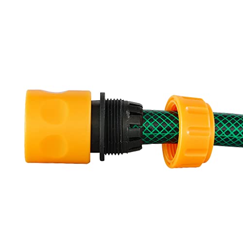 TrustBasket 1/2 Inch Plastic Garden Water Hose Quick Connector with Aqua Water Tap Adapter | Quick connector for Hose Pipe and garden water spray gun Fitting for Kitchen Gardening Car Washing Cleaning
