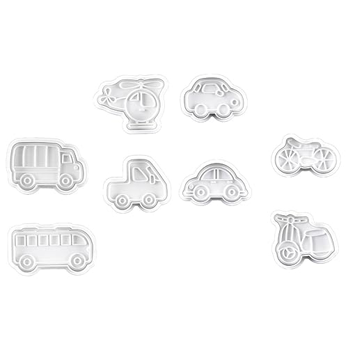 Garneck 16 Stk Fahrzeuge Keks Form Bau-lkw-ausstecher Gebäckschneider Auto Kuchen Dekorationen Keksformen Selber Machen Verkehrskeksform Hausgemachte Kekse Pfannkuchenformen Für Plastik