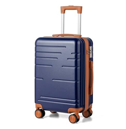 20" Carry-on Luggage Hard Shell Suitcase with Spinner Wheels & TSA Lock - Navy Blue2