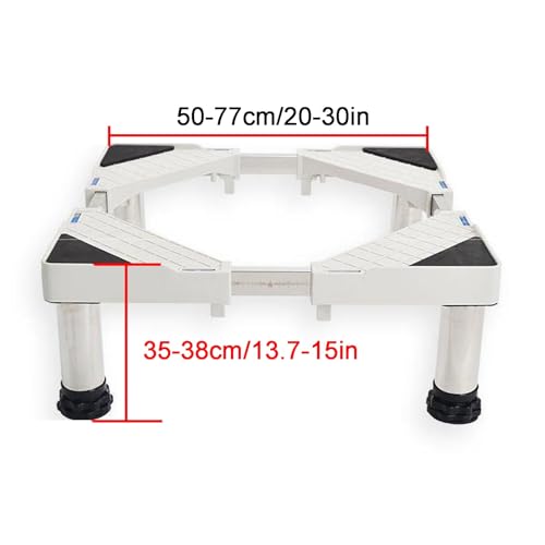 Support de fixation au sol réglable pour climatiseur et machine à laver de 35 à 38 cm - 2