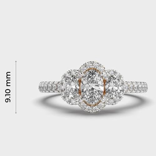 Bague moissanite argent 925 | Ne ternit pas, brillance éternelle - 4