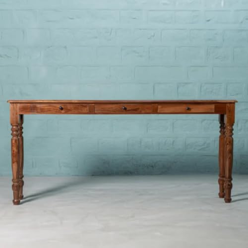 Image of Wooden Console Table for Living Room | Entryway Sofa console Table for Home & Office | Side Entrance console Table with storage drawers | Narrow Wooden Entryway Accent Table | Hallway, Foyer, Entrance
