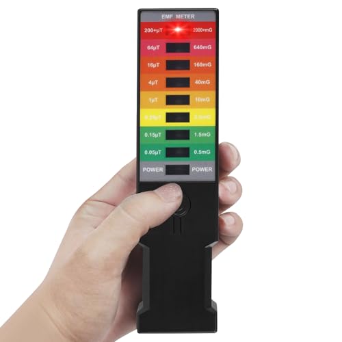 EMF Medidor Detector de Campos Electromagnéticos con 9 LEDs