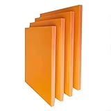 Purzen Industrial Orange Phenolic Laminate Board Rigid, Wear-Resistant, High-Performance Sheet for Fabrication, Workshop Use,25mmx150mmx200mm