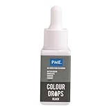 PME Colour Drops Negros | Colorante Alimentario a Base de Aceite (20 ml)