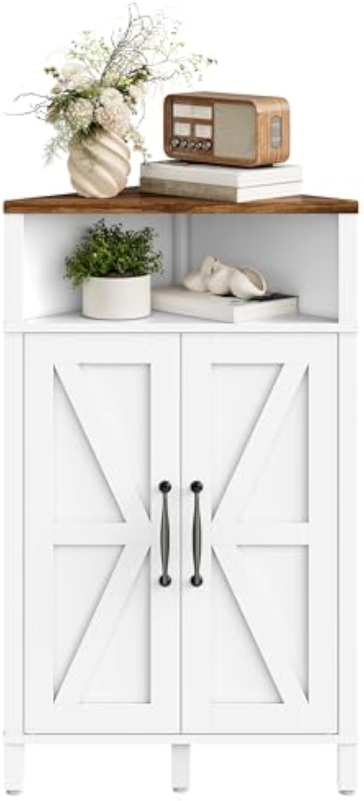 コーナーキャビネット ファームハウス風 コーナーシェルフ オープン