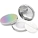 Lurrose 2pcs Loose Powder Compact Container with Puff Empty Portable Plastic Powder Case Loose Powder Compact Case with Mirror