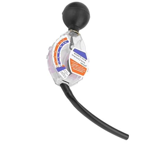 Crumye Coolant Tester, Antifreeze Tester, Car Water Tank Liquid Densitometer, Dial Type Rapid for Car Coolant Antifreeze System, Universal Coolant Hydrometer Tester for Winter and Summer