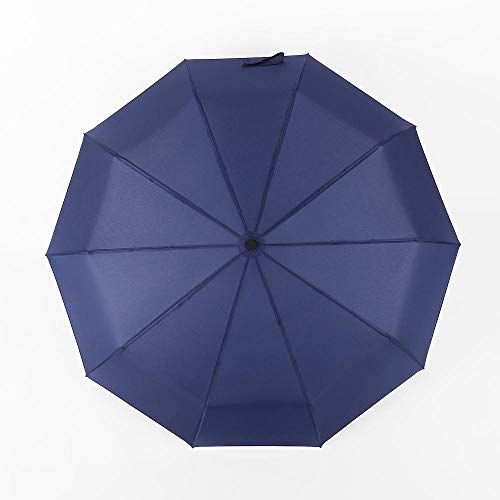Grand parapluie hommes coupe-vent double couche pliable et semi-automatique