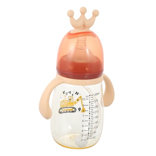 CLISPEED Botella Agua Niña con Pajita y Tapa Fugas Doble Asa Ergonómica para Niñas Resistente para Guardería y Paseo