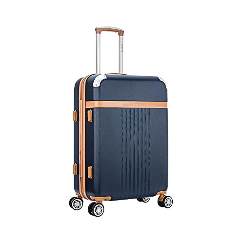 Conjunto de Malas Athena 2 Pç Rígida 360° Santino BGV182MP (Azul Marinho)
