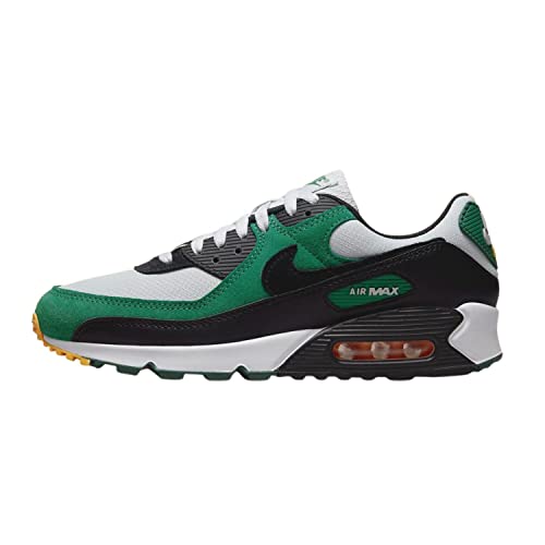 Nike Baskets Air Max 90 pour Homme, Platine Noir Vert, 11