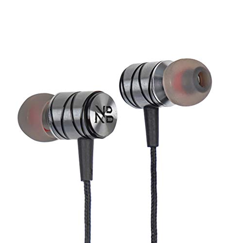 Image of NB NOIZZYBOX Go Series Extra bass in-Ear Metallic Headphones with mic (Silver)