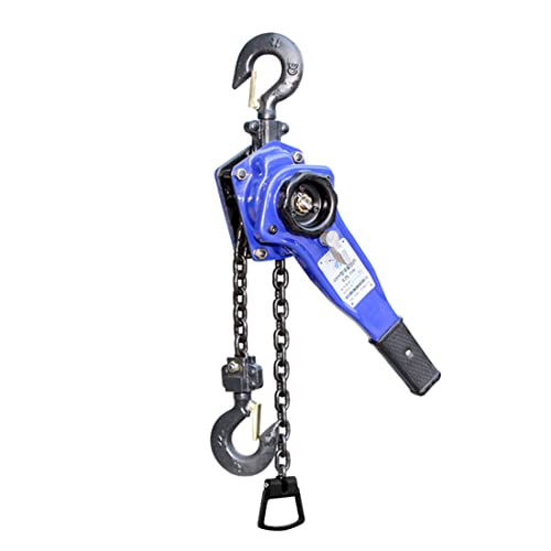 Xwz 1 Ton (2200Lbs) Lever Block Chain Hoist With 2 Heavy Duty Hooks, Manual Ratchet Chain Hoist, G80 Chain Come Along 5/10/20 Ft (1.5/3/6 M), For Warehouse Garages Construction Zones(Size:20Ft) #TOP29