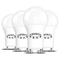 Sunshiney GU24 LED Light Bulb Dimmable, 5000K Daylight, 12W(100W Equivalent), 1200 Lumens, A19 Shape GU24 LED Bulbs, Twist and Lock GU24 Pin Base with Two Prongs (4-Pack)