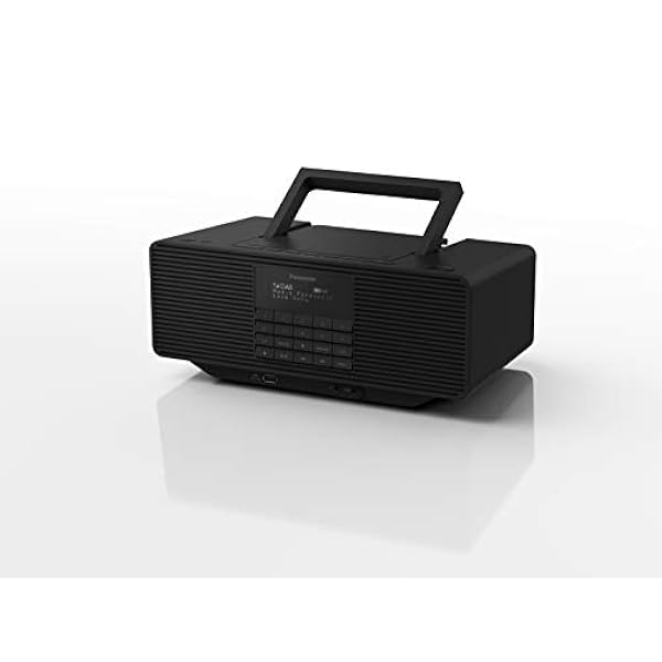 Panasonic Rx-D70Bteg-K Radio Digitale All-In-One con Fm, Dab , Cd, USB, Aux, Bluetooth, Rds, Equalizzatore Preimpostato, Modalità Audio Bassi, Funzione Sveglia, Nero, Taglia Unica