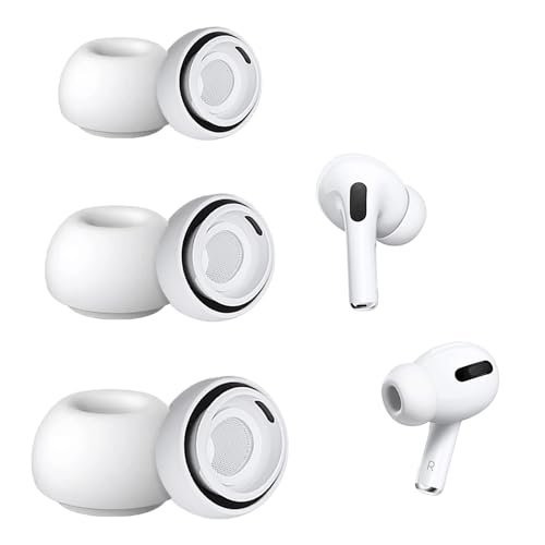 6PCS Replacement Ear Tips Compatible with AirPods Pro and AirPods Pro 2nd Generation, Silicone Earbuds Tips with Noise Reduction, Anti-Slip, and Comfortable Fit 6PCS Replacement Ear Tips Compatible with AirPods Pro and AirPods Pro 2nd Generation, Silicone Earbuds Tips with Noise Reduction, Anti-Slip, and Comfortable Fit