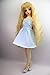 SIMONLIN 1/3 BJD Doll Clothes Flexible Fashion Cat Ears Knit Lace Dress for SD Dolls Dollfie LUTS Clothes Accessories (Blue)