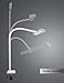 PHIVE HT-1 LED Desk Lamp, 20W Super Bright Desk Lamp with Clamp, Adjustable Gooseneck Monitor Lamp, 4 Color Modes, 5 Brightness Levels, Eye-Caring Architect Task Light for Office, Monitor, Reading