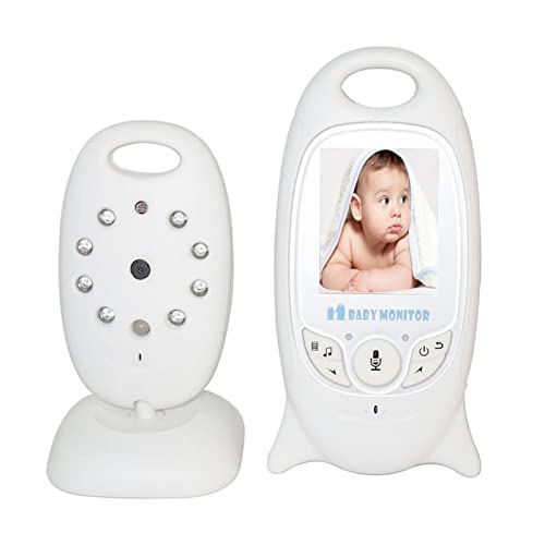 Oumefar Monitor de bebê, monitor de temperatura WiFi, tela LCD de 2 polegadas, 100-240V, visão notur