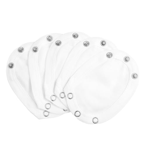 5pcs Bodysuit Extenders Adjustable Cotton Extension Straps for Boy Girl Rompers Snap Closure Enhancers for Growing Boy Girl