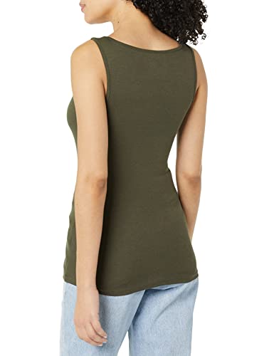 Amazon Essentials Women's Slim Fit Square Neck Tank Top, Pack of 23