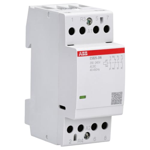 Abb ESB25-31N-06 - Protezione Per Installazione - 25 A 3 No + 1 Nc 230-240 V Ac/Dc 4 Poli, 36 Mm Per Guida A Basso Rumore 1SAE23111R0631