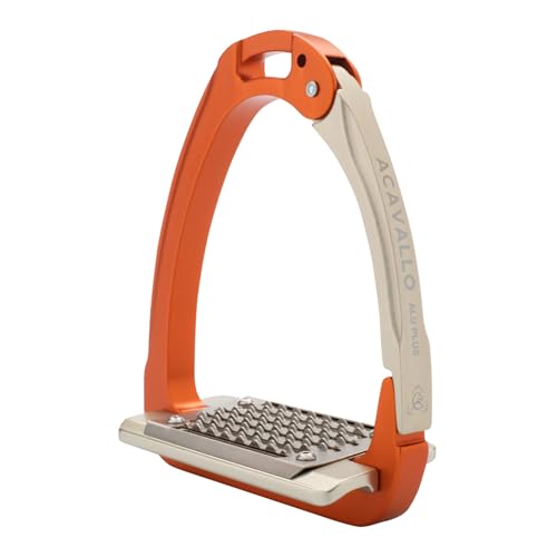 Acavallo Aluplus 2.0 Stirrups, One Size, Orange