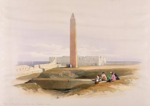 Tableaux Graffiti Art Mural Obélisque d'Alexandrie par David Roberts Poster Peinture 60x90cm