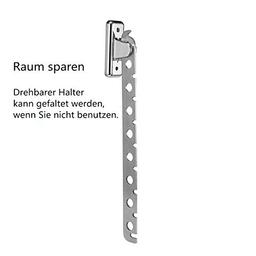 Barre support porte cintres réglable en acier inoxydable 304 - 7