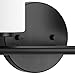 Replay Collection 2-Light Etched Glass Modern Bath Vanity Light Textured Black