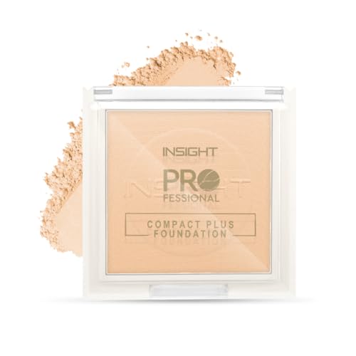 Image of INSIGHT Professional Compact Plus Foundation 15g - Shade MN18 | Creamy Pressed Powder Base with Flawless Coverage, Long Lasting & Smooth Finish