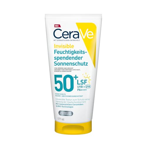 CeraVe Invisible Feuchtigkeitsspendender Sonnenschutz SPF 50+