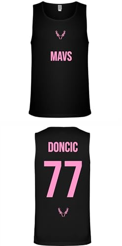 Camiseta NBA Manga Sisa Negra Doncic Dorsal 77 Edición Especial (M)