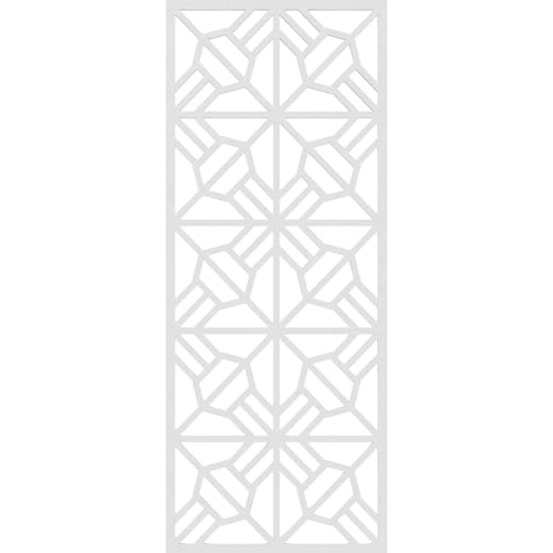 Image of 19 3 /8 inchW x 49 3 /8 inchH x 3 /8 inchT Auburn Decorative Fretwork Wall Panels in Architectural Grade PVC