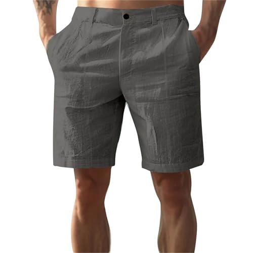 Bermuda homme été coton lin idéal pour vos vacances et balades décontractées