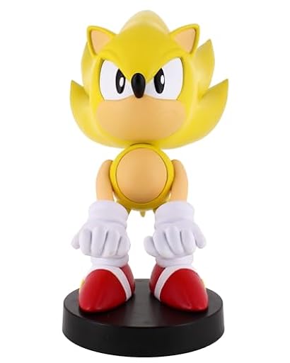 Cableguys Super Sonic Soporte Mando y Movil - Figuras Soporte para movil y Mando, Compatible con Xbox, PlayStation y la mayoría de mandos estándar, Accesorios Escritorio para Setup Gaming | Ya disponible en tu tienda friki favorita! En mundofriki.es!
