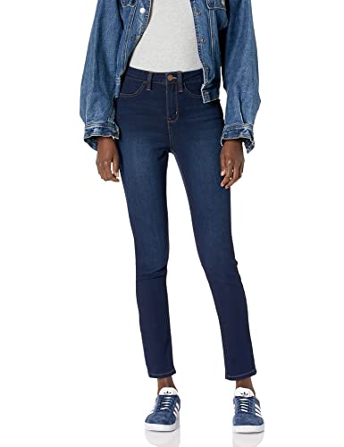 dollhouse Women's Single Button Closure Curvy Dark Wash Skinny