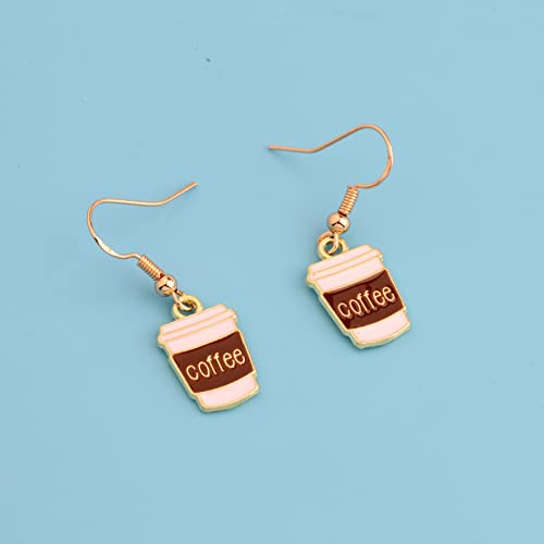 BNQL Dangle Coffee Cup Earrings - Gifts for Coffee Lovers4