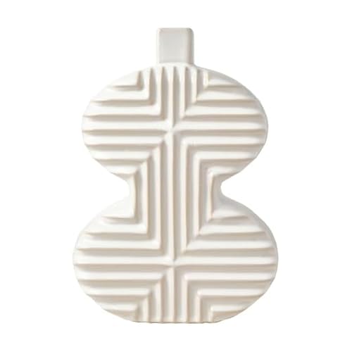 Vase en céramique Mikasa courbe géométrique d'exception pour intérieur chic - 2