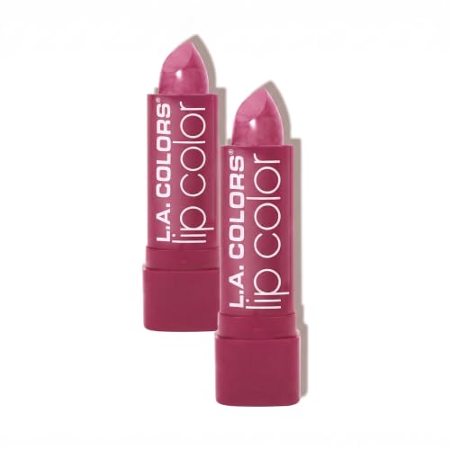 L.A. COLORS Moisture Rich Lip Color, Dusty Rose CML524 (Pack of 2)