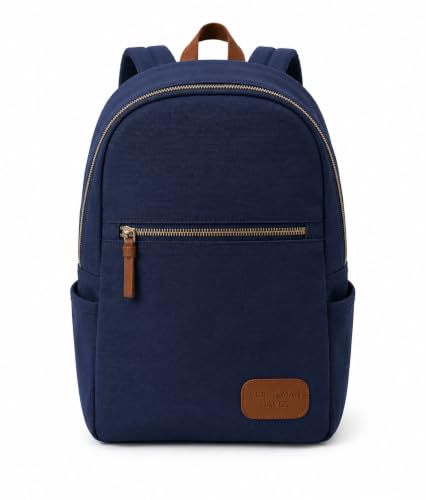 Image of Canvas Backpack | Lightweight Casual Daypack with Front Zipper Pocket | Durable Travel, & Daily Use Backpack | Unisex Travel Backpack | Laptop Backpack Compatible with upto 14 inch Laptop