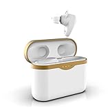 WinCret Auriculares Inalambricos Bluetooth5.1, Auriculares Cancelación de Ruido Activa, In-Ear Auriculares Inalámbricos con Microfono & Estuche de Carga Inalámbrica, para Deportes/Trabajo, Blanco