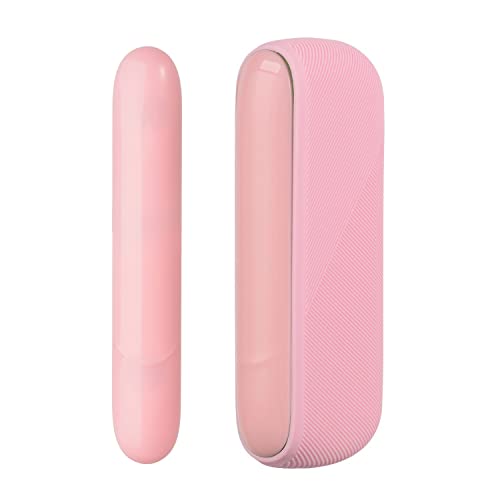 Soft Rubber Silicone Case Cover Set for IQOS ILUMA, Multi-Colours Available. (Pink)